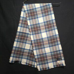 NWOT - Pringle Made in Scotland Lochcarron New Wool Scarf  Stewart Blue Dress